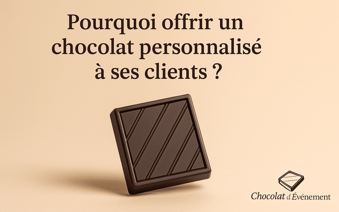Les 5 raisons d&rsquo;offrir un chocolat personnalisé à ses clients ? Soyez efficace !